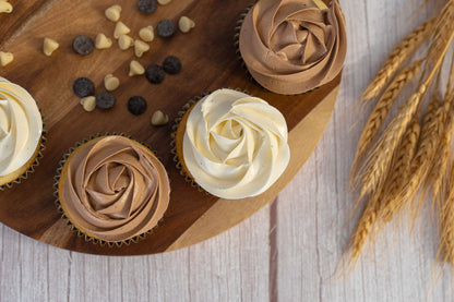 cupcakes with italian meringue buttercream