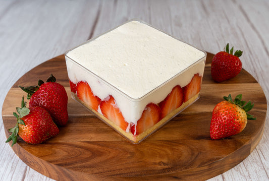 standard box cake - strawberry shortcake